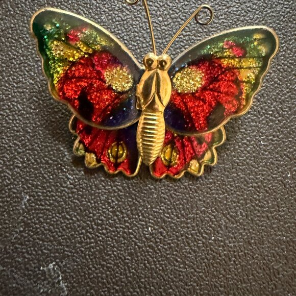 Colorful Butterfly Brooch Set - Picture 4 of 12